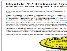 Tablet Screenshot of doublesexhaust.com